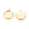 Brass Pendant Cabochon Settings KK-B534-D-G-2