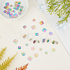 48 Pcs 4 Styles PVD Vacuum Plating 304 Stainless Steel Spacer Beads STAS-UN0022-36-3