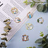 Cheriswelry 48Pcs 12 Style Alloy Crystal Rhinestone Pendants ENAM-CW0001-18-5