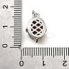 Brass Glass Charms KK-V011-34P-3