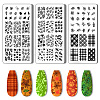 Stainless Steel DIY Nail Art Templates MRMJ-WH0092-005-1