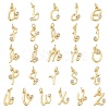 Brass Micro Pave Cubic Zirconia Charms KK-D289-66G-1