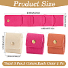 3Pcs 3 Styles PU Leather Jewelry Rolls ABAG-CL0001-70B-2