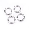 Non-Tarnish 304 Stainless Steel Closed Jump Rings A-STAS-F174-14P-1