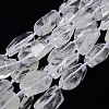 Natural Gemstone Quartz Crystal Beads Strands G-L159-09-1