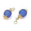Natural Dyed Blue Agate Pendants GG-D002-03G-2
