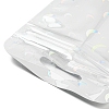 Rectangle Glitter Holographic Plastic Yin-yang Zip Top Gift Bags OPP-E004-01C-D02-3
