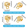 24Pcs 4 Style Rack Plating Brass Tube Bails KK-PH0004-91-5