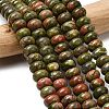 Natural Unakite Beads Strands G-A280-A20-03-1