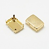 201 Stainless Steel Sew on Prong Settings STAS-T032-05G-10x14mm-2