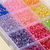 4200Pcs 15 Colors Bicone AB Color Plated Eco-Friendly Transparent Acrylic Beads TACR-FS0001-25-5