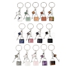 Mixed Stone Pendant Keychains KEYC-A016-01P-1
