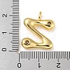 Rack Plating Brass Micro Pave Cubic Zirconia Pendants KK-A200-24G-Z-3