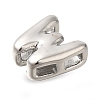 304 Stainless Steel Slide Charms STAS-B075-37P-W-2