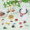 30Pcs 15 Styles Rugby Theme Alloy Enamel Pendants ENAM-SC0007-86-4