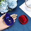 4Pcs 2 Colors Hat Velvet Jewelry Boxes CON-SC0001-19A-3