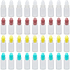 48Pcs 4 Colors Clear Glass Wishing Bottle Pendants GLAA-SC0002-56-1