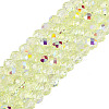 Transparent Glass Beads Strands EGLA-N016-4mm-07-1
