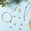 10Pcs Rack Plating Brass Micro Pave Clear Cubic Zirconia Pendants KK-BBC0021-55-4