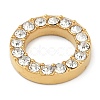 PVD Vacuum Plating 304 Stainless Steel Crystal Rhinestone Linking Rings STAS-Z082-01G-01-2