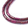 Electroplate Glass Beads Strands EGLA-K014-B-FP04-4