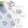 Spritewelry 32Pcs 8 Style UV Plated Alloy Pendants FIND-SW0001-16-3