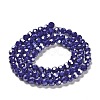 Electroplate Opaque Glass Beads Strands EGLA-A035-P6mm-A09-2