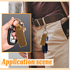 6Pcs 6 Colors Cowhide Leather Keychain KEYC-PH0002-15-5
