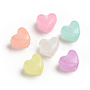 Luminous Acrylic Beads X-TACR-WH0002-13-2