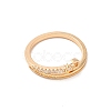 Brass Micro Pave Cubic Zirconia Open Cuff Rings RJEW-R146-05A-KCG-3