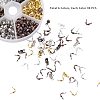 Brass End Bead Tips Knot Covers KK-PH0036-02-3