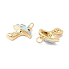 Autumn Theme Rack Plating Brass Micro Pave Colorful Cubic Zirconia Pendants KK-D073-06G-3