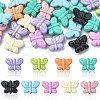 Spray Painted Alloy Beads FIND-CJ0001-46A-1