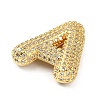 Rack Plating Brass Micro Pave Cubic Zirconia Pendants KK-Q790-01A-G-2