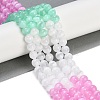 Macaron Color Natural Selenite Beads Strands G-A243-A01-5