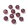 Round Handmade Lampwork Silver Foil Glass Beads X-SLR10MM18Y-2