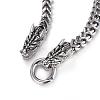 Tarnish Resistant 316 Surgical Stainless Steel Curb Chain Bracelets BJEW-G520-25-2