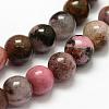 Natural Rhodonite Beads Strands G-F364-01-8mm-3