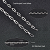 304 Stainless Steel Bar Link Chains CHS-UN0001-12P-4