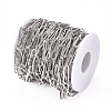 Tarnish Resistant 304 Stainless Steel Paperclip Chains CHS-L022-02C-4