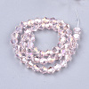 Electroplate Glass Beads Strands EGLA-Q118-8mm-B12-2