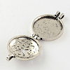 Rack Plating Hollow Brass Diffuser Locket Pendants KK-S666-AS-2