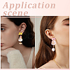 48Pcs 8 Colors Alloy Stud Earring Findings EJEW-SP0001-22-5