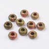 Natural Unakite European Beads G-G740-14x8mm-16-1
