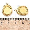 304 Stainless Steel Pendant Cabochon Settings STAS-C167-07C-G-3