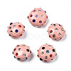 Polymer Clay Rhinestone Beads RB-S056-27F-1
