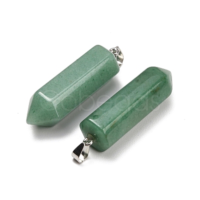 Natural Green Aventurine Pendants GG-CBAA0EE-02P-04-1
