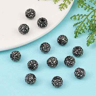 Polymer Clay Rhinestone Beads RB-N006-71-1