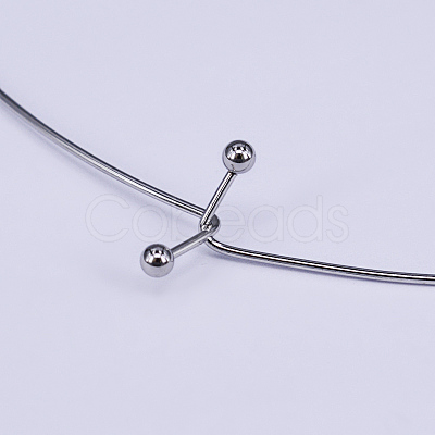 Tarnish Resistant 304 Stainless Steel Choker Necklaces NJEW-O094-12P-1