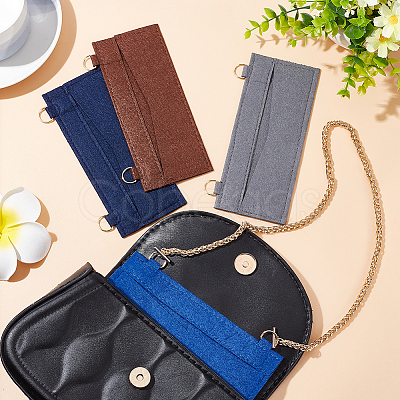 4Pcs 4 Colors Wool Felt Bag Organizer Inserts FIND-WR0007-27B-1
